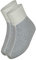 Angora wobera Fußwärmer oder Bettschuhe (Gr. 3 (43-47), Farbe: Silbergrau)