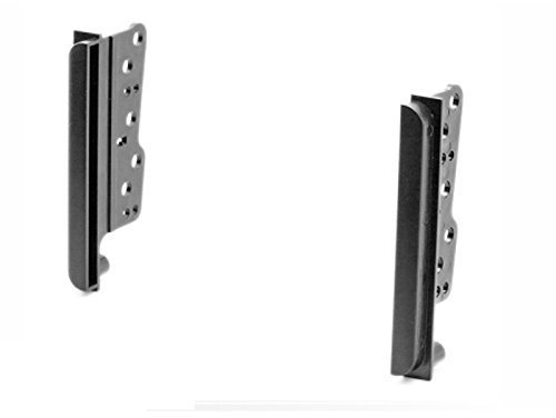 Carav, 11 039, adattatore per autoradio a doppio din per installazione di radio, stereo, lettori DVD nel cruscotto, kit di installazione mascherina per staffe laterali universali, finitura per cruscotto, 178 x 100 mm