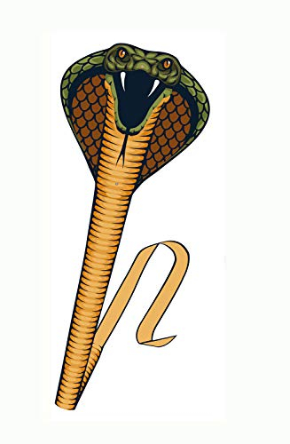 Günther Flugspiele 1154 - Einleiner-Drachen Cobra, ca. 69 x 400 cm, Kinderdrachen aus robustem Polyester, für Kinder ab 6 Jahren, inkl. Griff und Drachenschnur