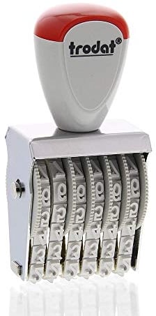 Trodat Dialer Druckplatte separatem 1556.0 Stempel weiß