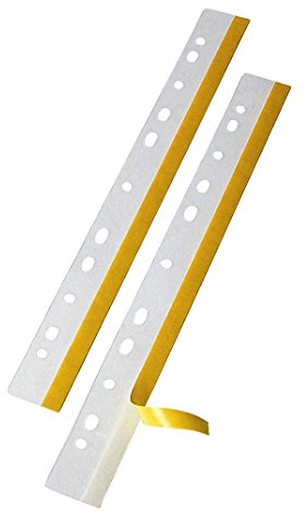 VELOFLEX 2001200 - HEFTFIX Heftstreifen, Abheftstreifen, DIN A4, 292 mm, selbstklebend, glasklar, 500 Stück