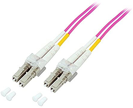 EFB-Elektronik Duplex Jumper LC-LC 50/125,OM4,LSZH,erikaviolett,2.0mm,7.5m