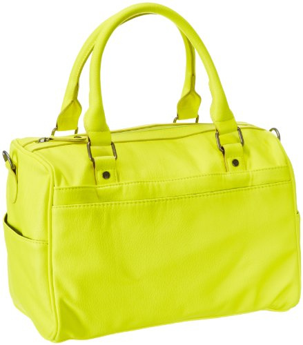 PIECES Ginny Bag 17046079, Damen Henkeltaschen, Gelb (NEON Yellow), 35x24x16 cm (B x H x T)