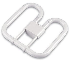 Newlec GR8 , Compact Fluorescent Square, 28W , 2D , 2 Pin , White 3500 Light Bulb