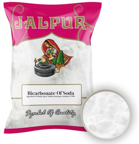 Bicarbonate of Soda 200g – Jalpur Brand | Premium Leavening Agent for Baking, Natural Deodorizer, Eco-Friendly Cleaner & Stain Remover | Multi-Purpose Household Essential for Everyday Use