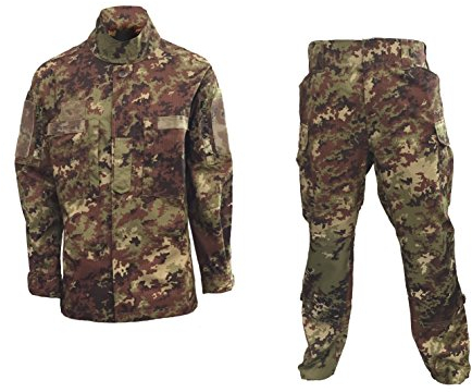ALGI Nuovo Completo Uniforme Mimetico da Combattimento Antistrappo Vegetato Trattato IR (50)