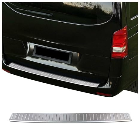 OMAC Ladekantenschutz für Mercedes Vito W447 2014-2026 Chrom gebürstet | Edelstahl, Stoßstangenschutz, fahrzeugspezifische Passform