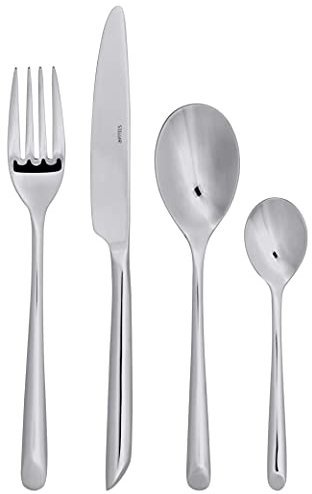 Stellar Raglan 24 Piece Cutlery Set, Stainless Steel, 6 Place Settings, Dishwasher Safe