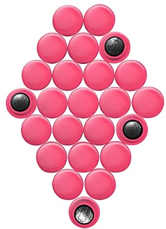 Kleine Rosa Planungsbüro - Magnete Für Kühlschrank, Whiteboard, Mitteilungspaket von 24