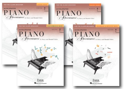 Accelerated Piano Adventures Level 2 - Four Book Learning Library - Includes Lesson, Theory, Performance, and Technique & Artistry Books