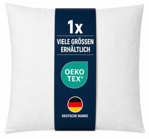 Arsvita Füllkissen 30x30cm - Innenkissen mit Polyesterfüllung Oeko-TEX | Kissenfüllung ideal für Dekokissen, Zierkissen, Couchkissen, stützend und formstabil, waschbar bei 30°C, allergikerfreundlich