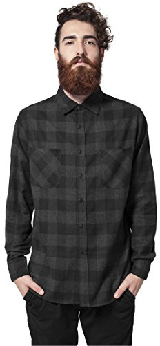 Urban Classics Herren Freizeithemd Checked Flanell - Regular Fit