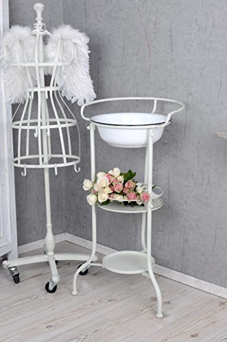 Waschtisch Shabby Chic Waschbecken Antik Emaille Schüssel Vintage usm043 Palazzo Exclusiv