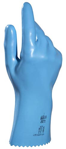 Gant Jersette 300 travaux Long Ue durée Protection produits chimiques Risques Mécaniques Confort Bleu Taille 8