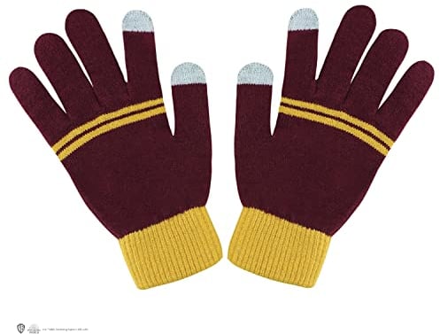 Cinereplicas Harry Potter - Handschuhe Touchscreen Gryffindor - Offizielle Lizenz