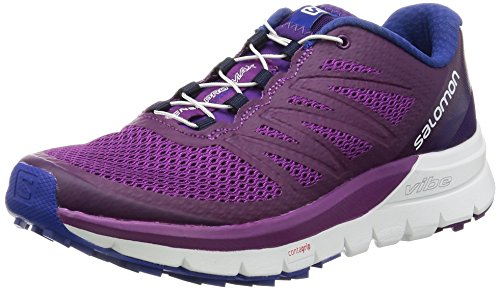 SALOMON Damen Sense PRO MAX W Traillaufschuhe, Violett/Weiß (Morado Grape Juice White Surf The Web), 38 2/3 EU