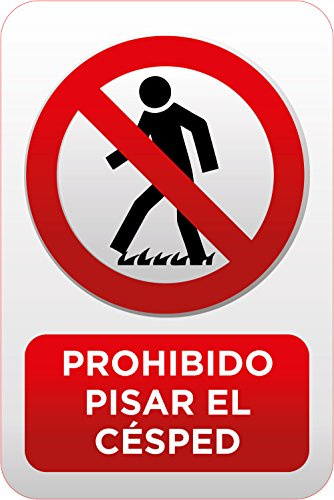 señaletica aufs Rasen verboten 15 x 21 cm | PVC | 3 mm dick