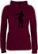 Pullover Damen Hoodie Frauen - Snowboard, Ski und mehr - Eiskunstläuferin - XL - Burgundrot - Wintersport Eiskunstlauf Pulli Skifahren eislaufen für eislauf