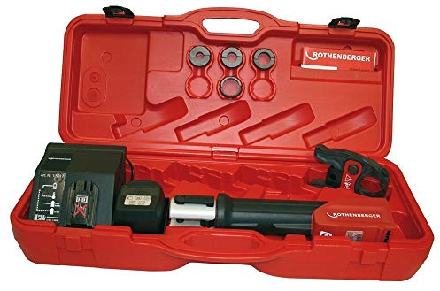 Rothenberger ROMAX Compact WE Set, elektrohydraulische Pressmaschine, U16-20-25-32, Akku 14830