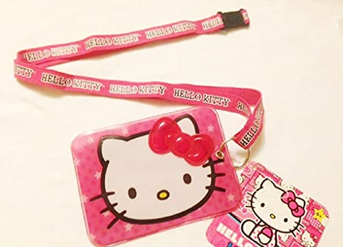 Hello Kitty Lanyard keychain with ID Badge Holder by Hello Kitty