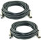 Adam Hall Cables 2 Stück K3MMF1000 Mikrofonkabel XLR female auf XLR male DMX Audio Kabel 3 pol polig (10 m, Schwarz, 2)