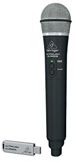 Behringer ULTRALINK ULM300USB Sistema inalámbrico digital de alto rendimiento de 2,4 GHz con micrófono de mano y receptor USB de modo dual