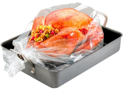 PanSaver Roasting Bag - Cooking Bags for Oven - Turkey Cooking Bag with Ties - Helps Keep Food Moist - Durable Nylon Bag - Easy Cleanup - 19 x 23.5 Inches, 2 Count