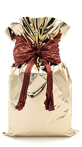 Italpak Metallic-Briefumschläge, einfarbig, glänzend, goldfarben, 50 Stück, 25 x 40 cm, Farbe: X007019254000