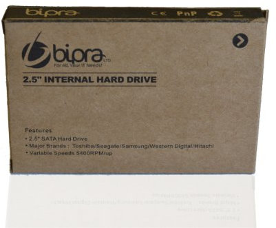 Bipra SATA-Festplatte 2,5 Zoll (6,4 cm), 5400 U/m, 8 MB Cache, für Notebook / Mac / PS3 320 GB