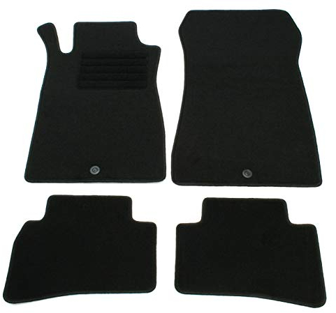 AD Tuning HG2738 Velours Fußmatten Set (4-teilig) Schwarz Passform Autoteppiche