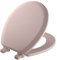 Mayfair Molded Wood Toilet Seat with Easy Clean & Change Hinges and STA-TITE Seat Fastening System, Round, Pink, 41EC 023