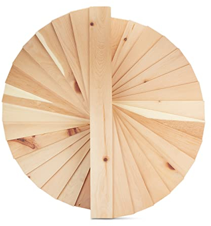 Zirbensonne 40cm - luftgetrocknetes Zirbenholz - mit Aufhängevorrichtung