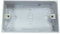 Merriway BH04176 Moulded Surface Pattress Back Box 2-Gang 35mm (1.3/8 inch) Deep - White