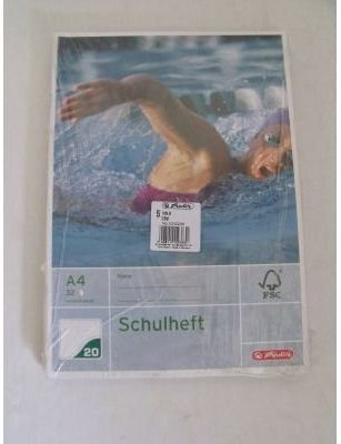 herlitz Schulheft x.book, DIN A4, Lineatur 20 / blanko VE=1