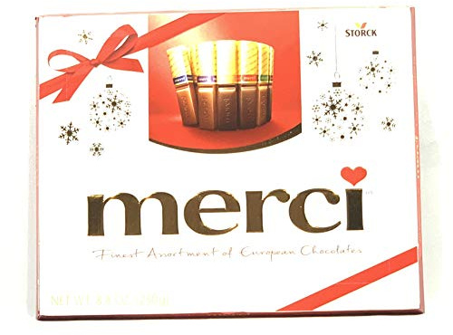Merci Finest Assortment of European Chocolates 8.8oz Box 20 Pieces