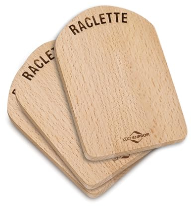 Küchenprofi 1748001000 4 planches en bois pour raclette, acier marron 4 unités