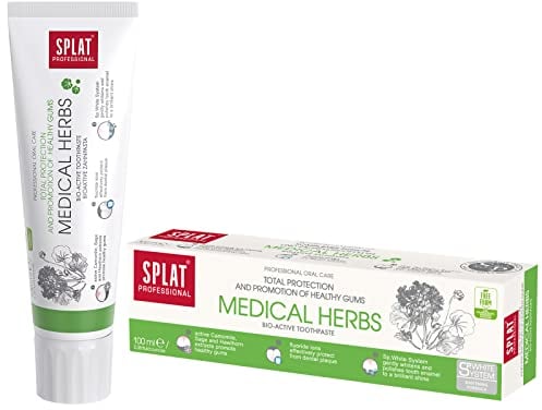 SPLAT PROFESSIONAL Medical Herbs entzündungshemmende Zahnpasta - Zahncreme mit Heilkräutern mit beruhigender Wirkungs aufs Zahnfleisch in einer praktischen 100ml Packung