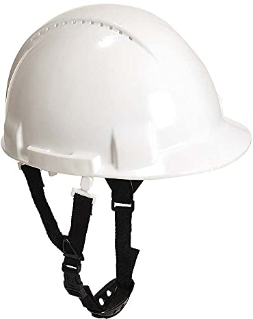 Portwest Monterosa Safety Helmet, Size: One Size, Colour: White, PW97WHR