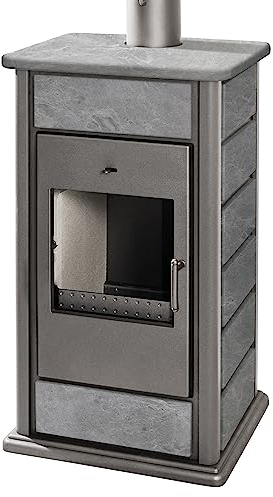 Schmitzker 1110 Alicante Wasserführender Kaminofen Anthrazit Speckstein/A+