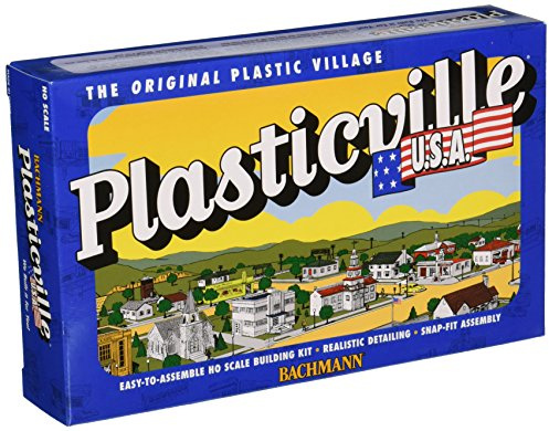 Bachmann Trains - PLASTICVILLE U.S.A. BUILDINGS – CLASSIC KITS - SUPERMARKET - HO Scale