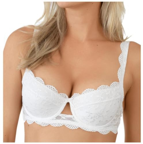 Nina von C. Underwire dirndl bra lace white size Cup A: 90