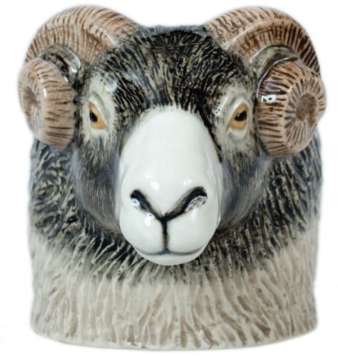 Quail Ceramics Swaledale RAM visage Coquetier