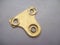 Ironmongery World 10 x 38mm Picture Mirror Fixing Hooks Plates Frame Hanging Hanger Brass In 3 Finishes - Brass / Gold