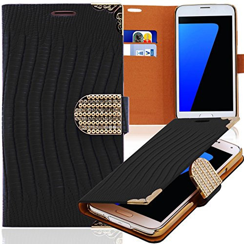 numerva - Custodia protettiva per Samsung Galaxy Note 3 Neo, con strass, colore: Nero