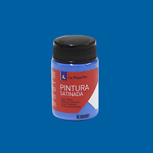 La Pajarita 110222 Pintura para Decoración y DIY, Satinada, 1, Azul Intenso
