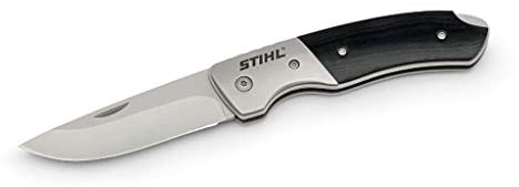 STIHL 4641860010 Taschenmesser aus Edelstahl mit Glasfaserverstärktem Kunststoffgriff, Klingenlänge: 8cm