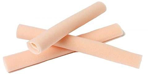 Lot de 2 tubes de protection en mousse pour orteils - 25 cm de longueur, avec ou sans chevauchement