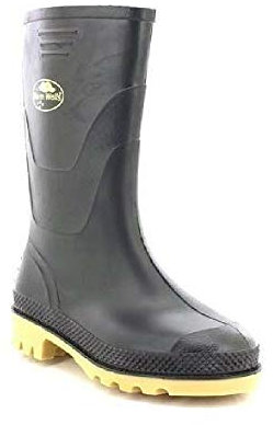 Stormwells SPLASH Kids Junior PVC Wellington Boots Black UK 4 (Junior)