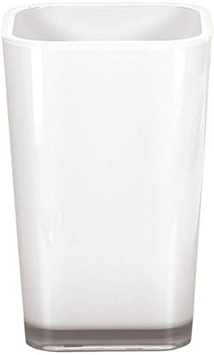 Kleine Wolke 5061114852 Easy Zahnputzbecher, schnee weiß, 72x111 mm, Schneeweiß