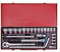 KING TONY 4033SR Coffret de Douilles Pouces et Accessoires, Set de 24, 1/2